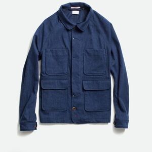 Apolis Wool Chore Coat in Navy Size Medium
